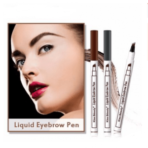 Kiss Beauty waterproof microblading pen long lasting 3 colors fork tip eyebrow tattoo pen crayon sourcil eyebrow pencil KB007