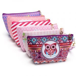 Owl makeup bag lady hand bag