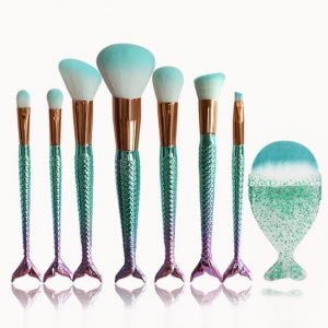 Mermaid Shaped Makeup Brushes